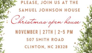 Samuel Johnson Christmas Open House